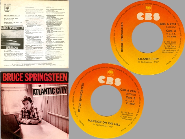 Bruce Springsteen - ATLANTIC CITY / MANSION ON THE HILL